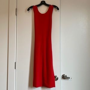 Red spring dress
